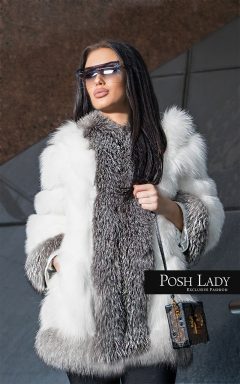 ПАЛТО ОТ БЯЛА ЛИСИЦА “SNOW”