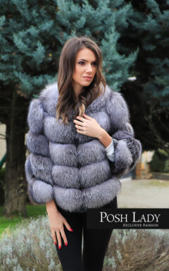 Палто от лисица Silver Fox