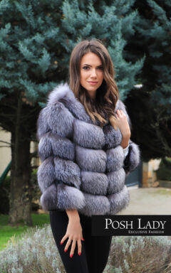 Палто от лисица Silver Fox