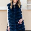 Елек от естествен косъм "Blue Graphite"